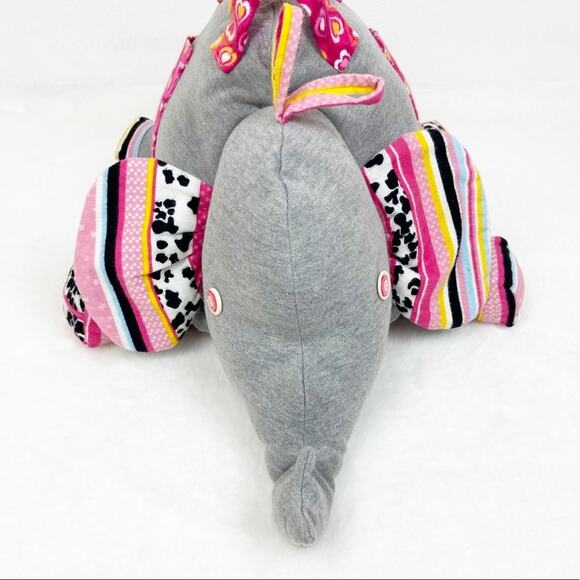 Elephant Kids Overnight Bag Handmade Patchwork Granny Zip Jersey Cotton - Picture 7 of 16